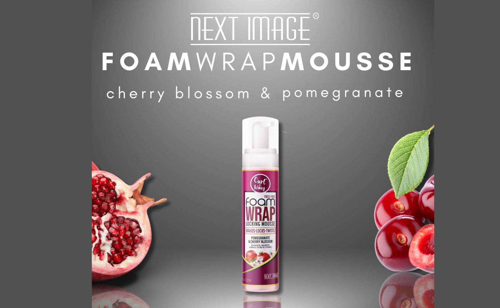 ON Natural USA - Wholesale Hair Styling Gel/Mousse - NEXT IMAGE-Foam Wrap Locking Mousse[Pome & Cherry Blossom]3