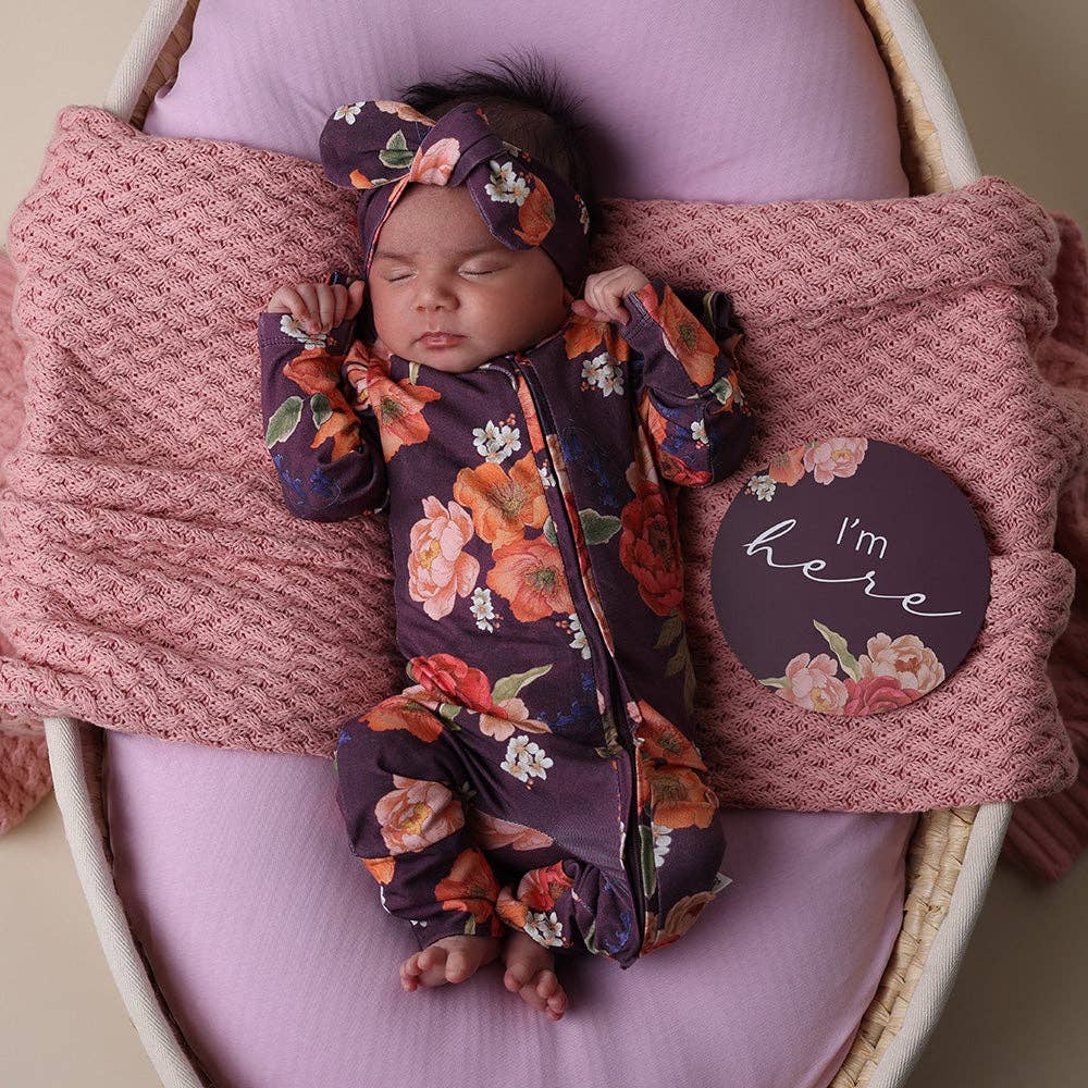 Snuggle Hunny - Wholesale Jumpsuit – Baby - Sienna Organic Snugglesuit Convertible Romper with Frill2