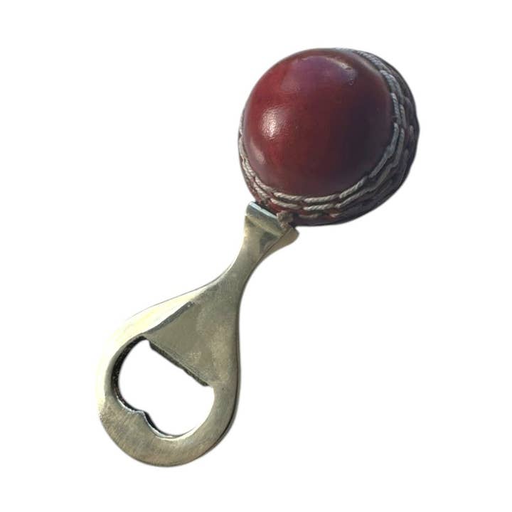 CRICKET-GESCHENKE Mini-Cricketball-Flaschenöffner ? Einzigartiger sportlich gestalteter Flaschenöffner aus einem Mini-Cricketball gefertigt für den Großhandel von SPORTGIFTZ
