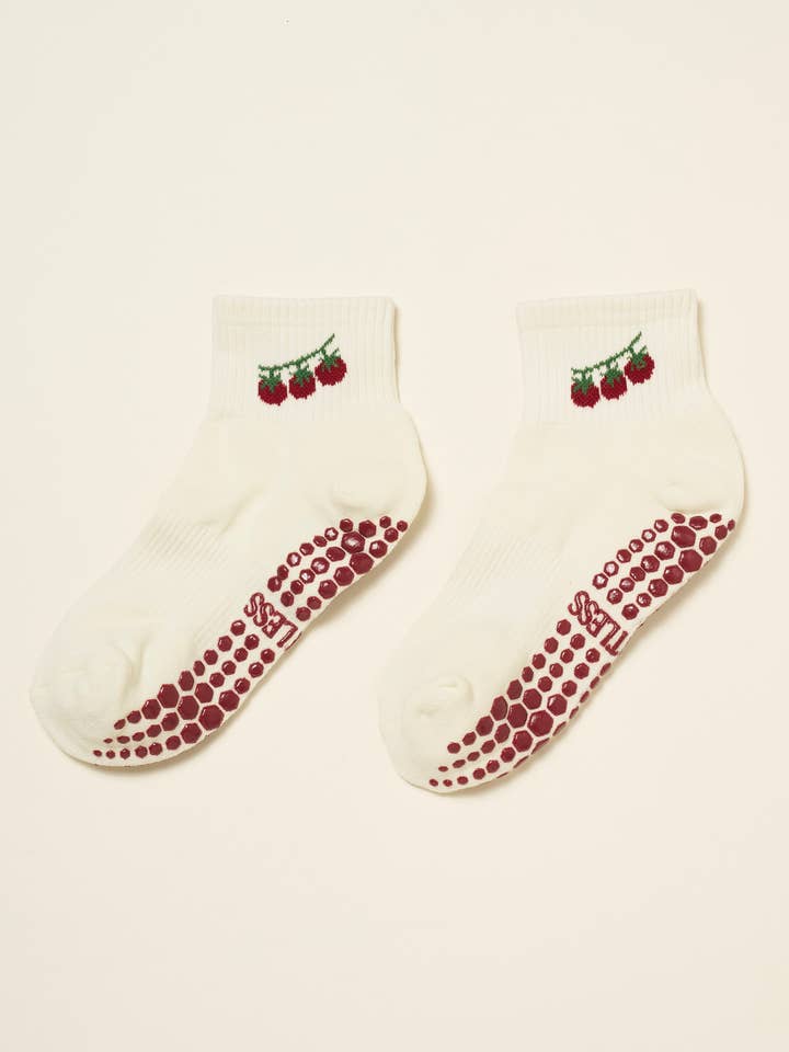 π
Cropped Crew Grip Sock - Tomato for wholesale by Effortless Club