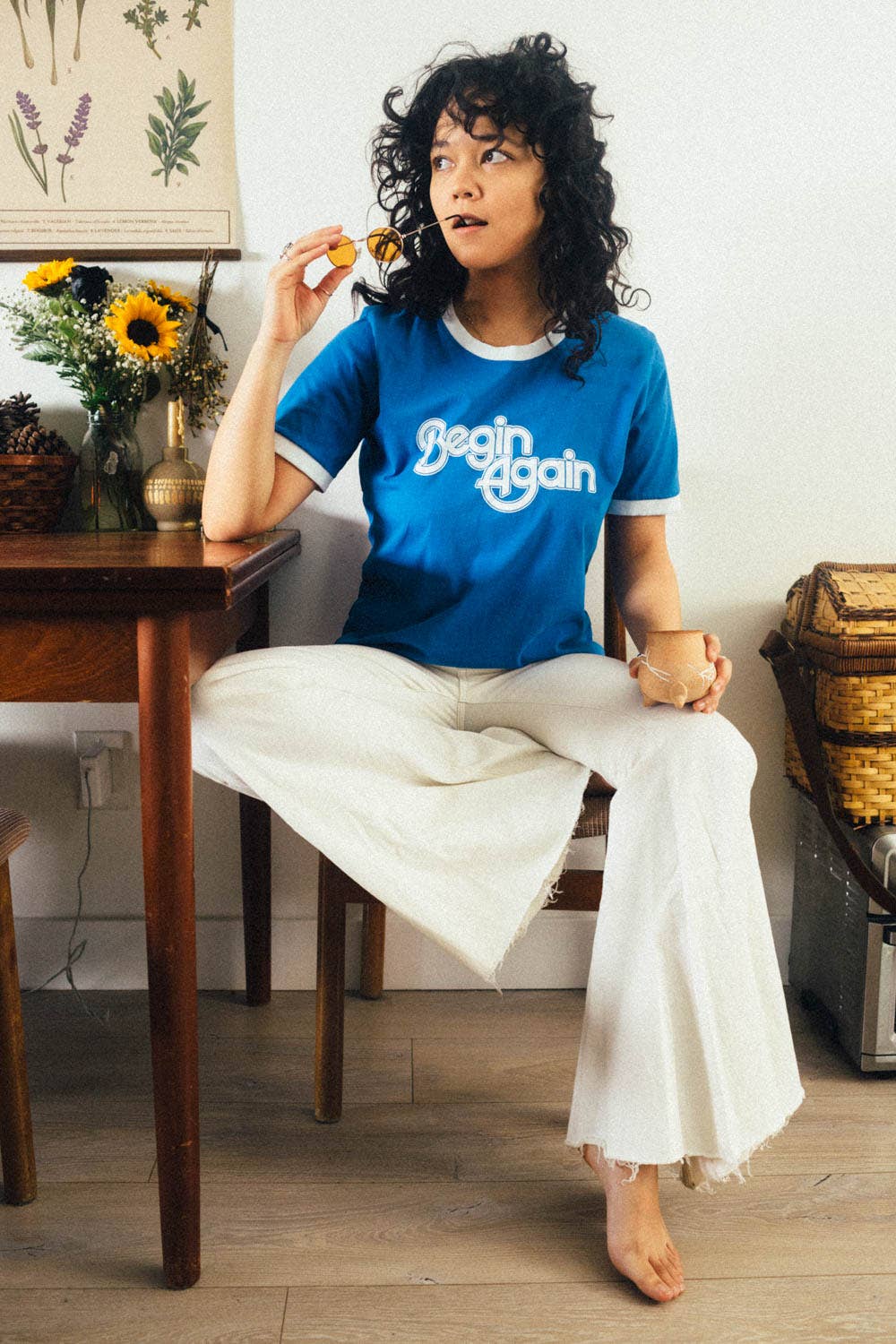 The Bee & The Fox - Wholesale T-Shirt (Graphic) - Women's - Begin Again | Women's Ringer Graphic T-shirt1