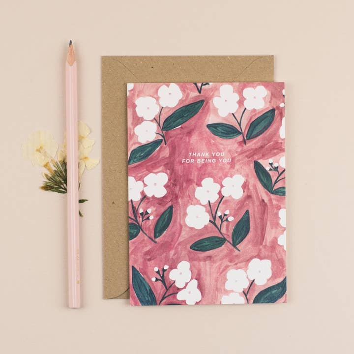 Tack för att du är hälsningskort för wholesale av Chloe Hall Illustration