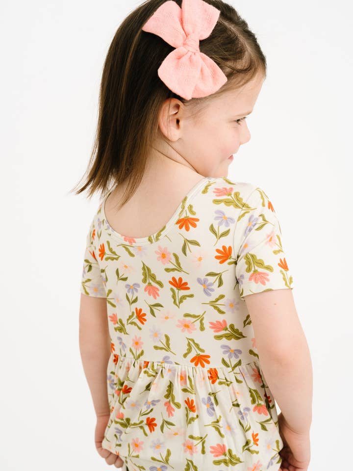 Little One Shop - Wholesale Dress - Kids - Daisy Daydream Short Sleeve Bamboo Dress9