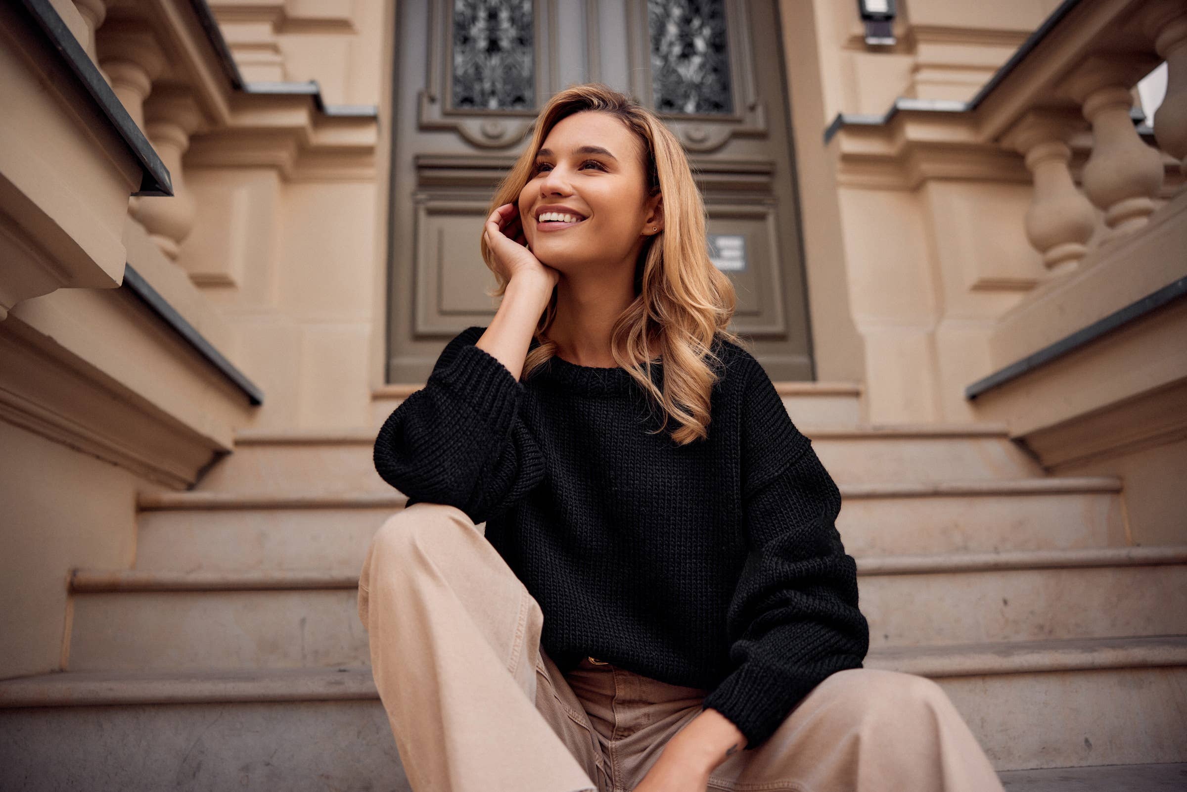 Ander – wholesale Knitted jumper – Women′s – GIGI One Size Pullover with Wool – Classic & Soft Knit10