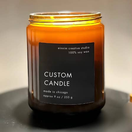Custom Soy Candle – 9 oz | Single Scent or Custom Blend for wholesale by Einnim
