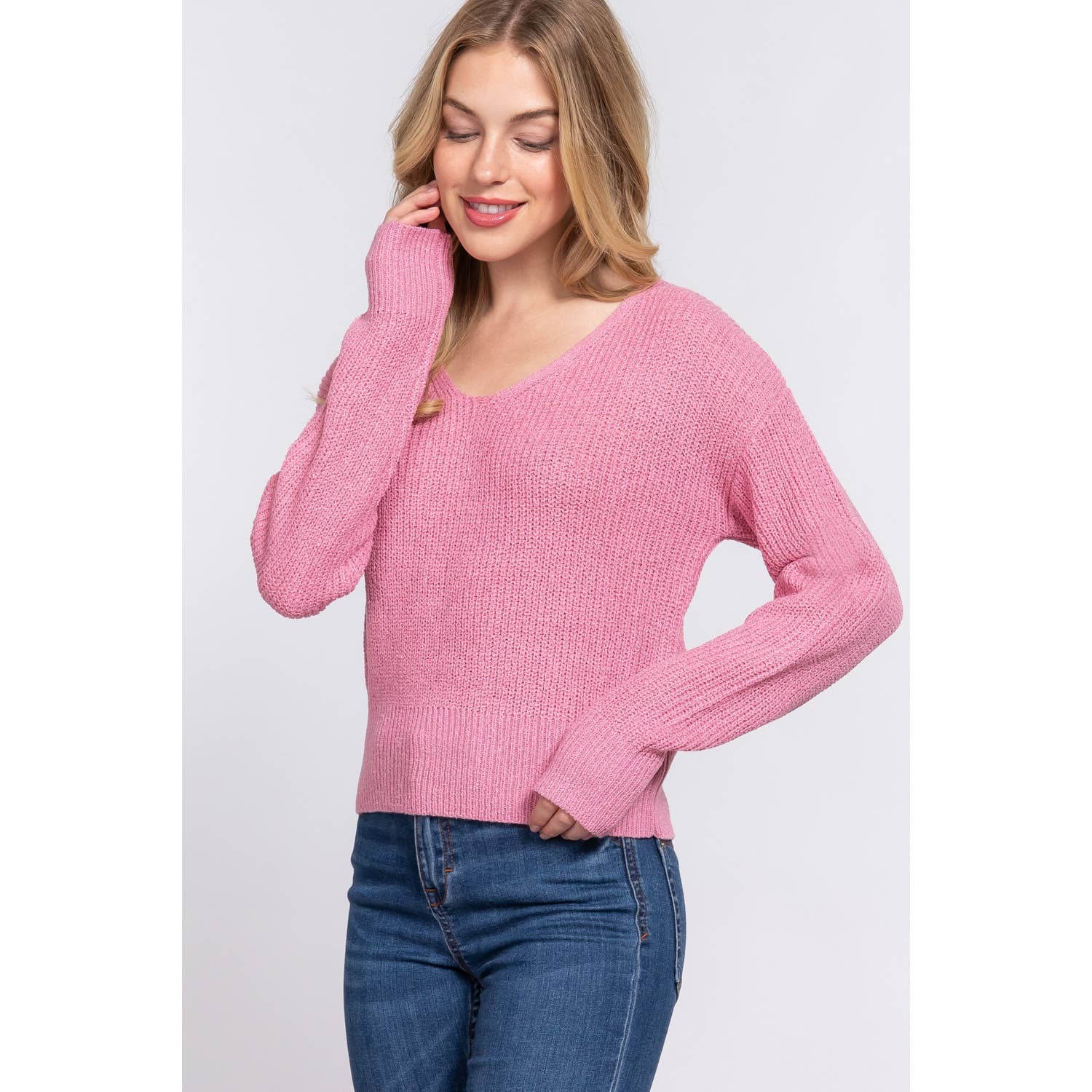 Apolline – Engroshandel Pullover - Dame – DOLMAN SLV STRAPPY TRØJE MED ÅBEN RYG7