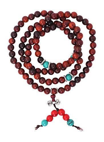 Mandala Crafts - Wholesale Prayer Beads Necklace - Mandala Crafts Natural Wood 108 Mala Prayer Beads Necklace, Bracelet from for Meditation, Yoga2