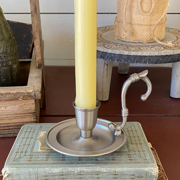 Madison Bay Co. - Historical Home Decor Reproductions - Wholesale Candle holder - Pewter-Plated Candle Holder- Antique Vintage Style, 4-3/4”3