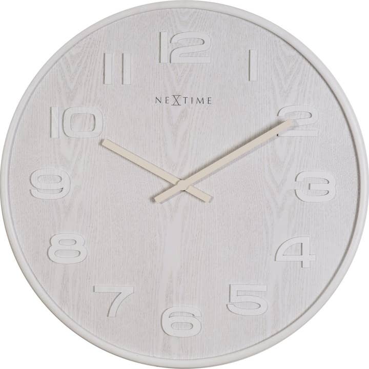 NeXtime - Wholesale Wall Clock - Wall clock - 35 cm - Wood - 'Wood Wood Medium'