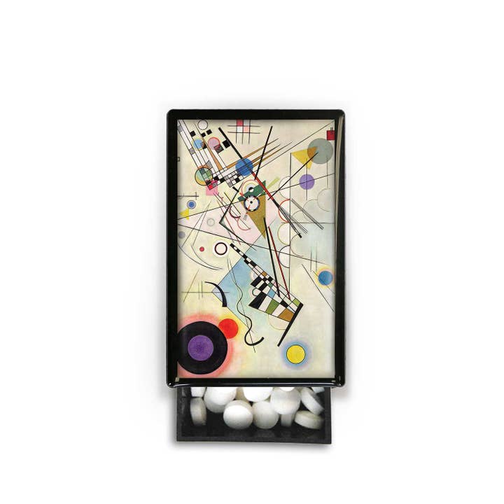 Lucy Lu Designs - Vendita all'ingrosso Fiammifero - Composizione 8 Kandinsky astratto Moderno Pittore Slide Box