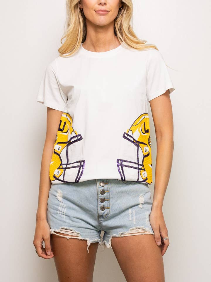 T-shirt met helmomslag voor wholesale door Sparkle City