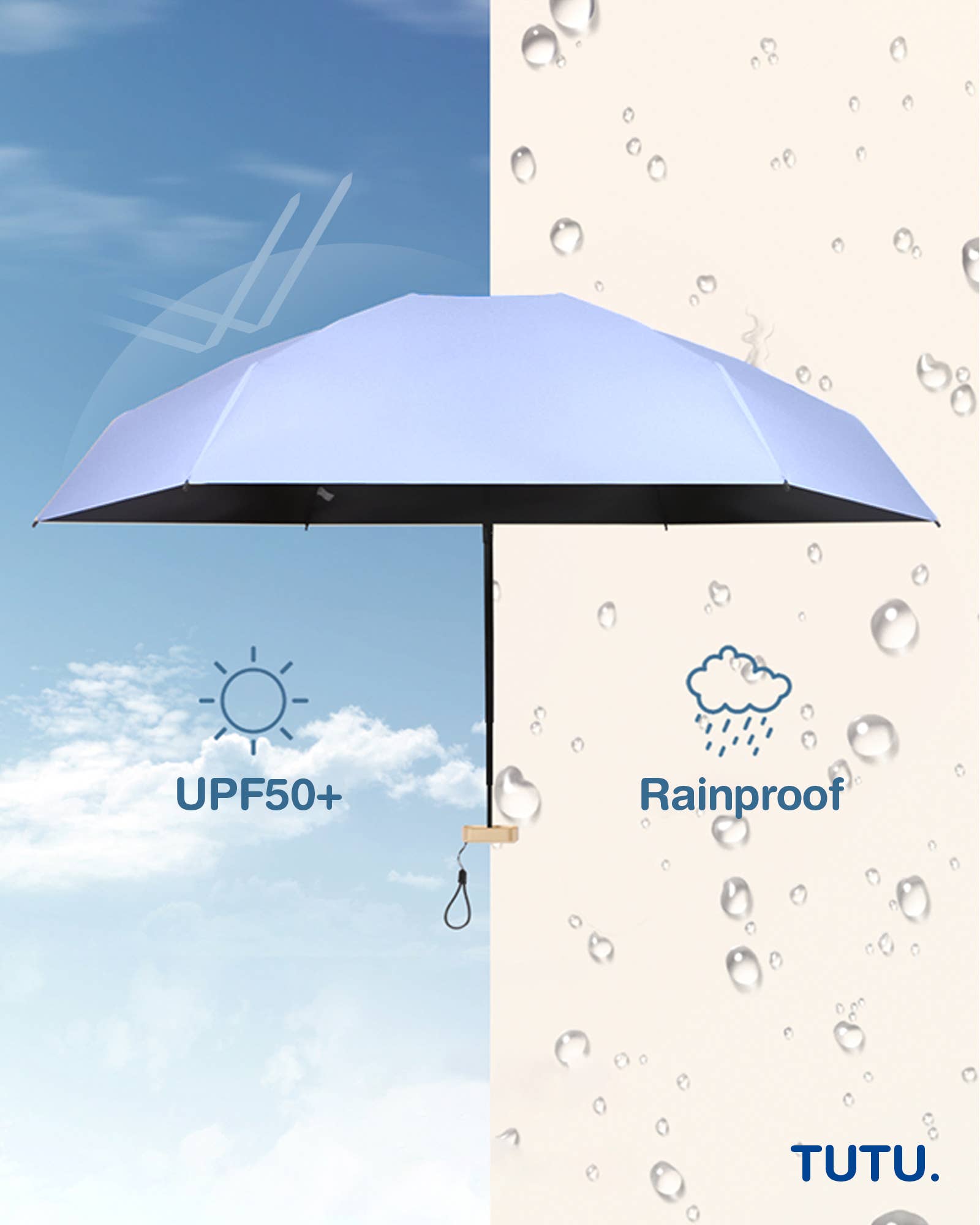 TUTU Home - Tableware & Decor – wholesale Paraply - Dam – "Carte" Mini Paraply - Lavendel3