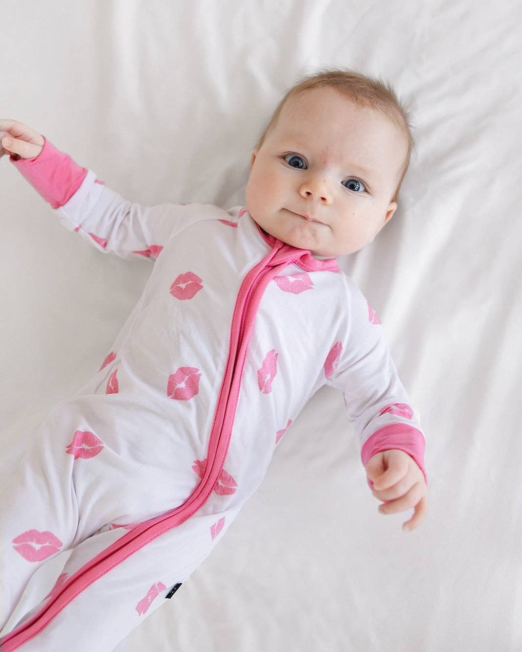 Blush Lotus - Vente Barboteuse – bébé - Bisous - Zippy0