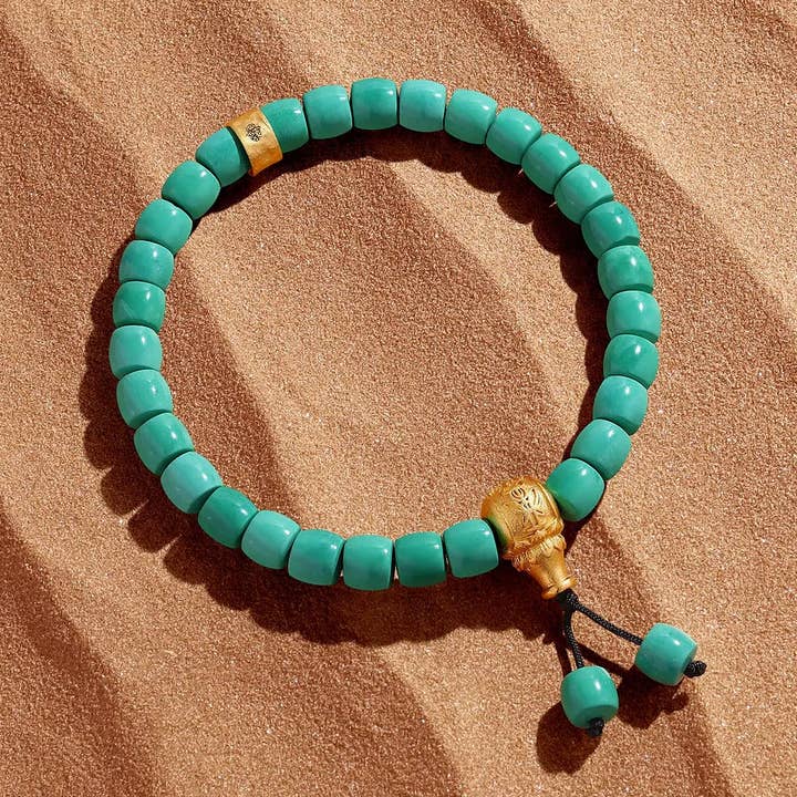 Inner Horizon Turquoise Harmony Barrel Bracelet for wholesale by Karma And Luck