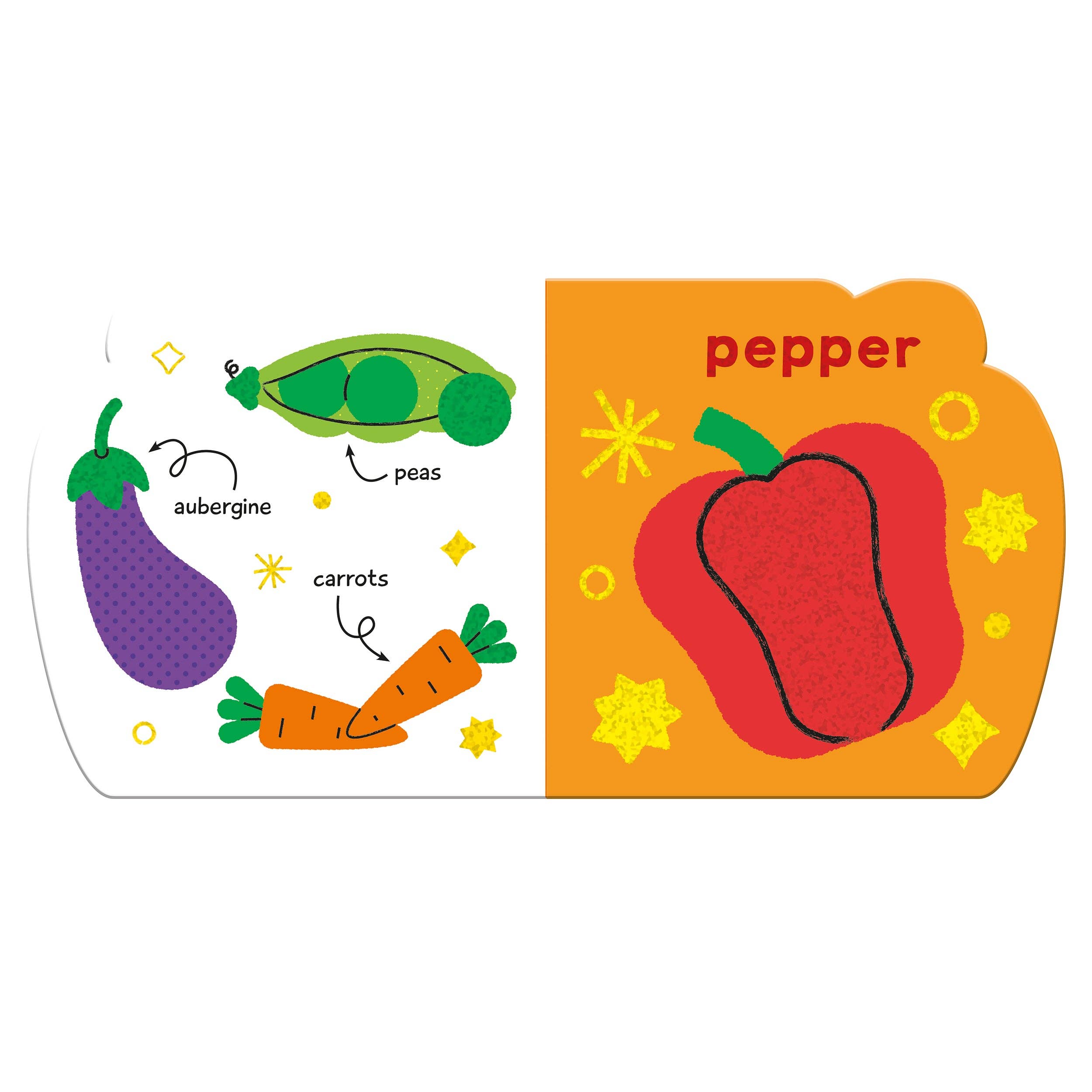 Robert Frederick Ltd - Wholesale Baby and toddler book (0–2) - Little Book of First Words Food - Sparkly Board Book3