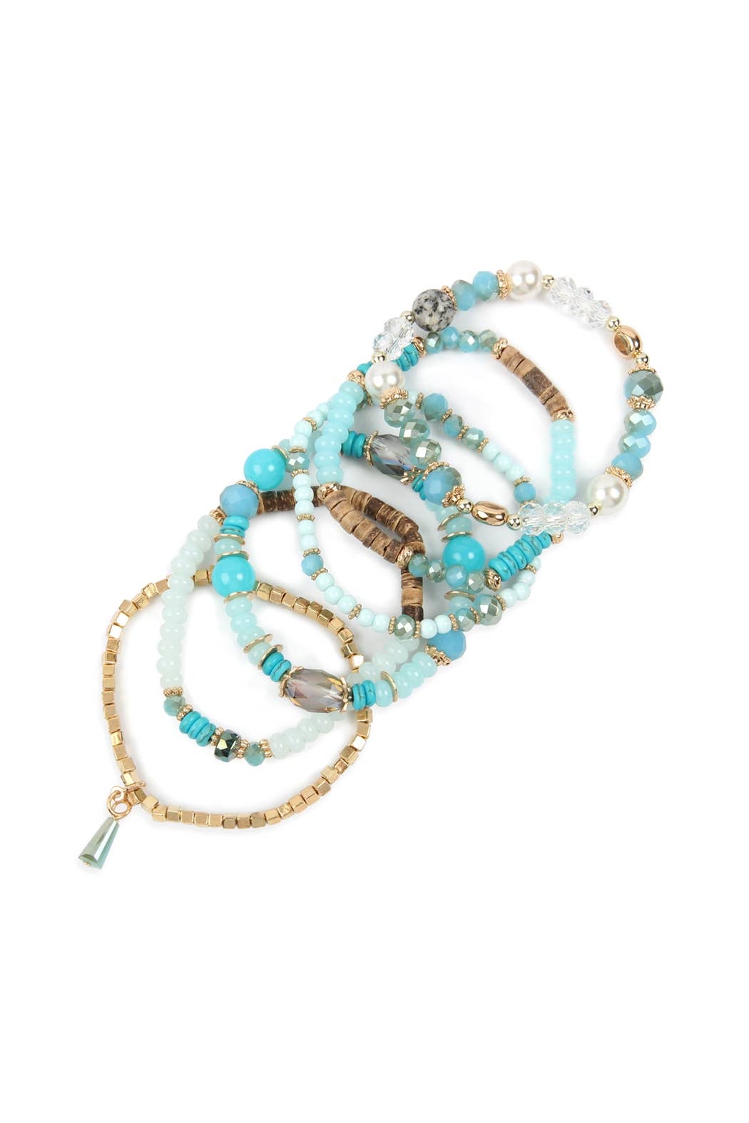 Love and Repeat - Wholesale Jewelry Set - MULTI-STONE BEADS STACKABLE BRACELETS17