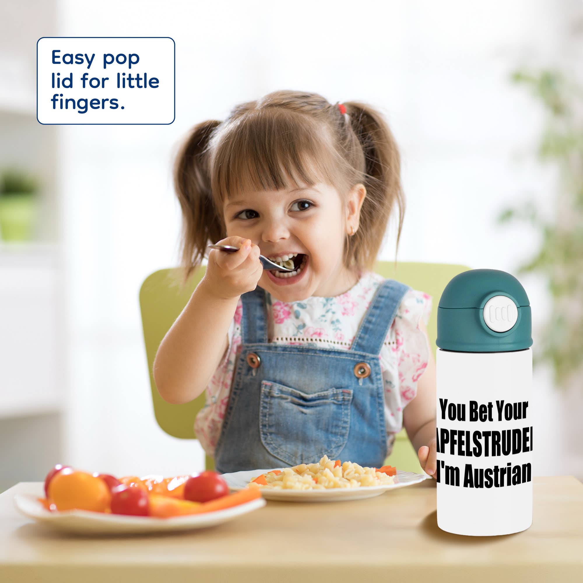 3dRose - Wholesale Water Bottle - 3dRose, You bet your apfelstrudel Im Austrian. I am from Austria strudel pride, Kids Water Bottle7