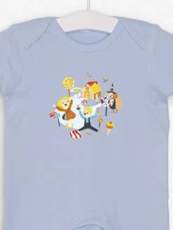 Hans og Grete lyseblå pyjamas for engroshandel hos Nos poussins chéris