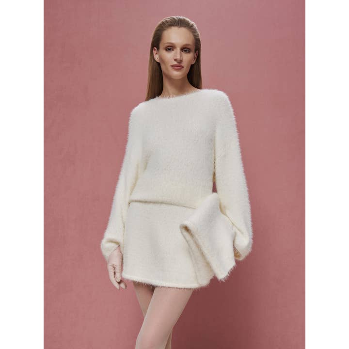 Nenya Fashion Limited - Vente Sac à main avec poignée sur le dessus – femme - Pochette souple en fil pelucheux7