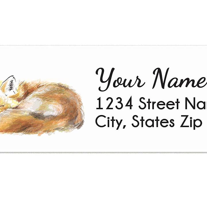 Fox Personalized Address Labels for wholesale by Triple Studio