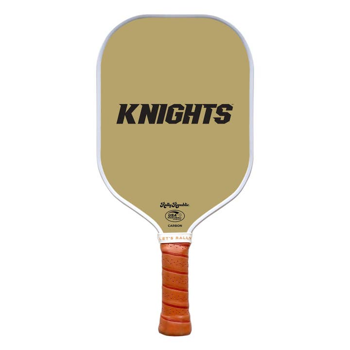 Paddle da pickleball della University of Central Florida Gold Knights Word Mark (B2B) per la vendita all'ingrosso da parte di Rally Republic