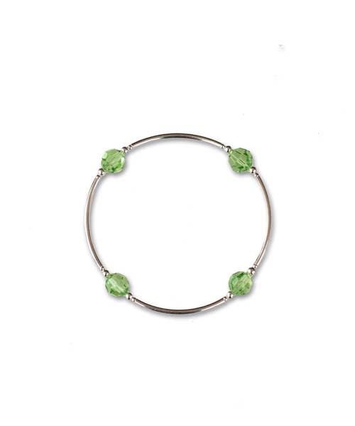 Made as Intended – Pulseira de missangas por atacado – Pulseira de bênção de cristal peridoto de 8 mm - agosto0