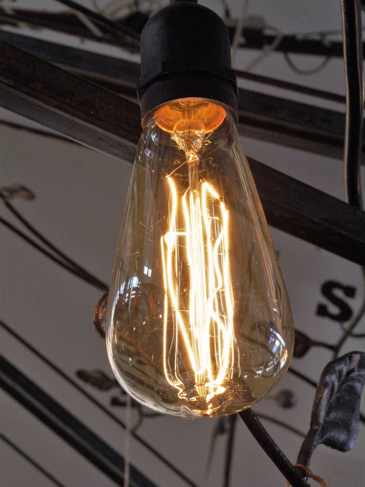 LAT28-F5 - Vintage Lightbulb for wholesale by Steel Heart Ltd.