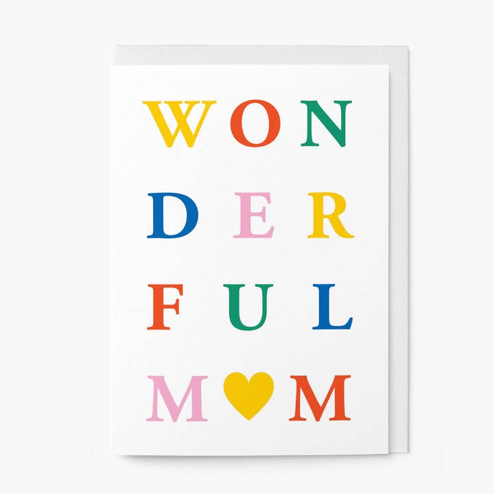 Meravigliosa Mamma - Biglietto per la Festa della Mamma per la vendita all'ingrosso da parte di Graphic Factory