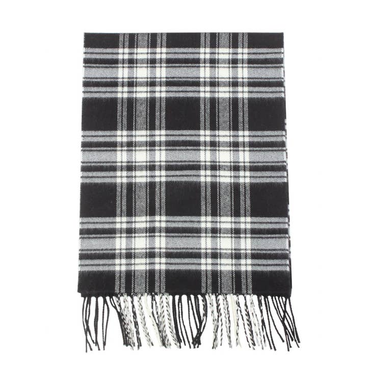David And Young - Wholesale Scarf - Unisex - Softer than Cashmere PLAID BUFF Vegan Cashmere Touch Scarves37