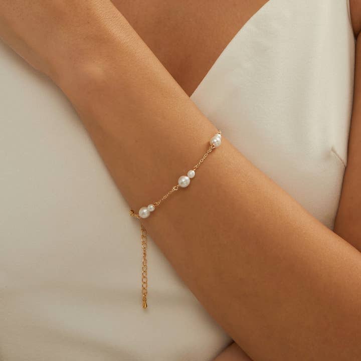 Drrtymagic - Wholesale Jewelry Set - Freshwater Pearl Bracelets With CZ Diamond Pearl Jewelry Set (Copy)0