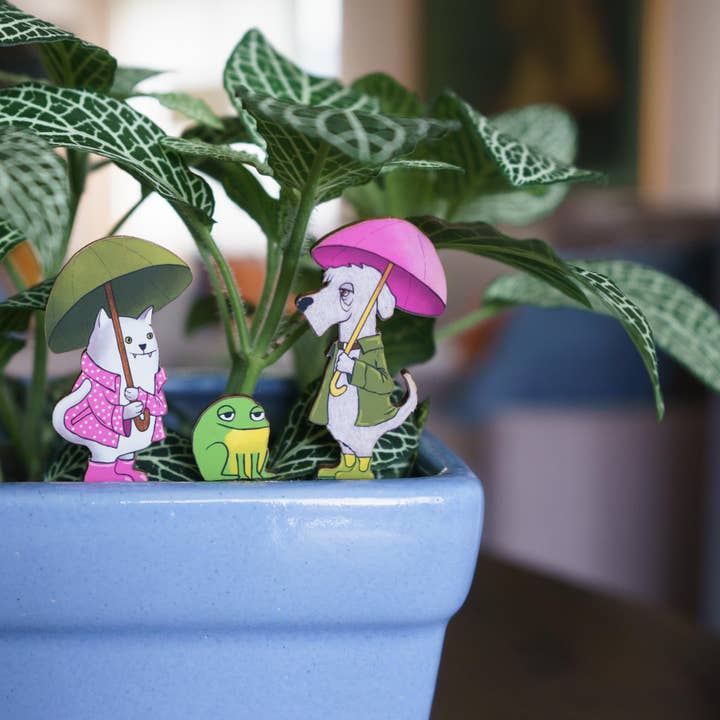 20 Leagues - Wholesale DIY Craft Kit - Raining Cats & Dogs Fancy Plants Diorama Kit1