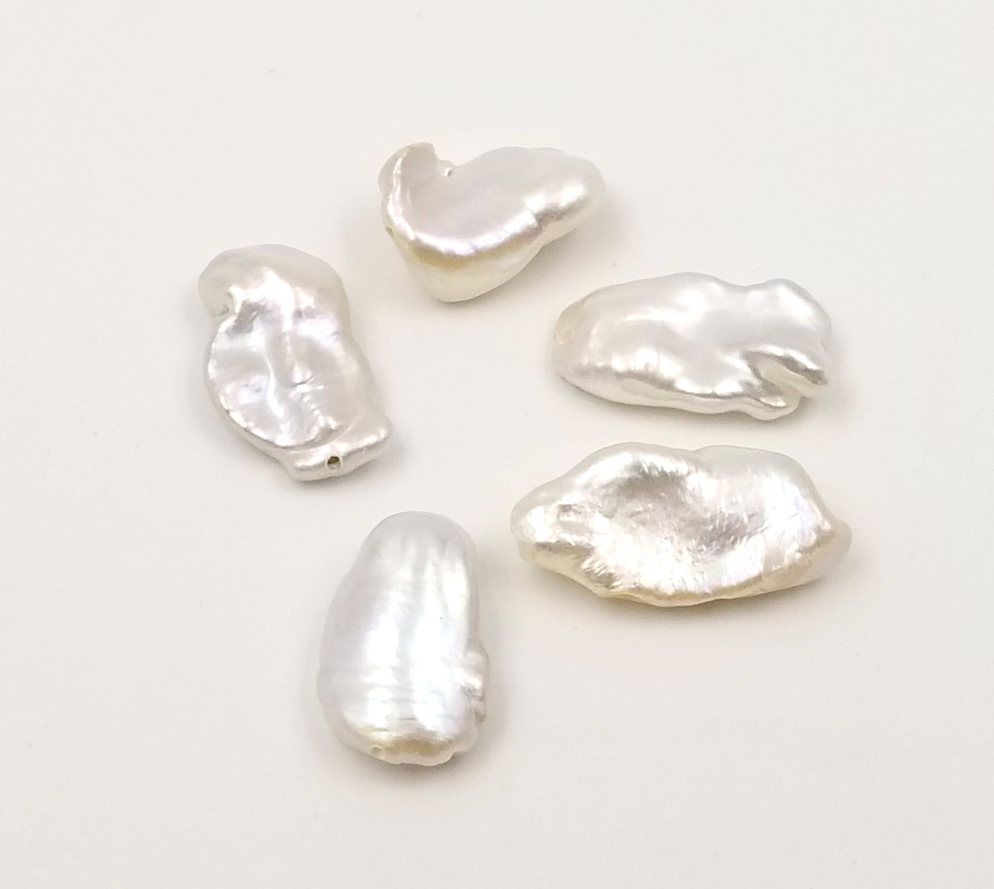 Beads Creation - Wholesale Beads - 5 Pcs High-Quality Baroque Freshwater Pearl Beads4