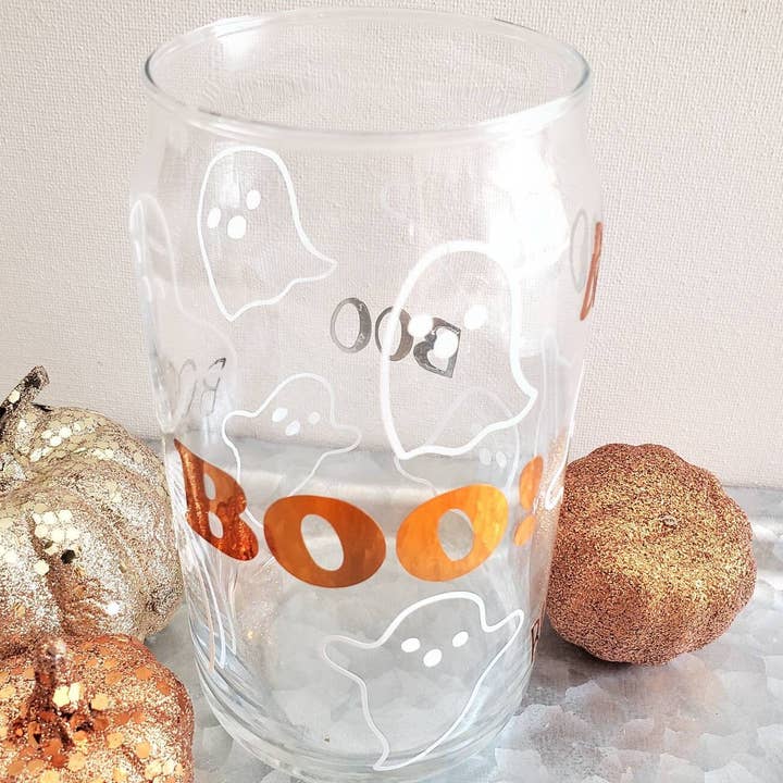 Superior Sweet Water - Venta al por mayor Vaso/copa - Vaso de lata de cerveza fantasma, Vidrio de lata de Halloween, Taza de Halloween, Taza fantasma, Taza de lata de cerveza Boo, Taza de café helado de Halloween, Regalo de Halloween3