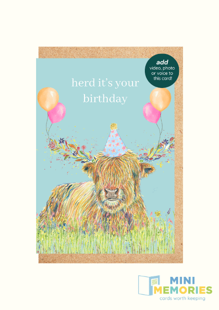 Jen Winnett Eco Artist - Wholesale Birthday Card - Refil Bundle 48 QR Greetings cards add video, photo or voice3