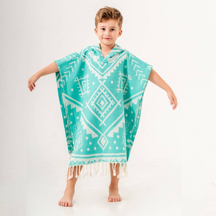 Kikoya - Wholesale Poncho Towel - Kids & Baby - Kid Hooded Poncho Surf Changing Swimming Beach Towel Shower