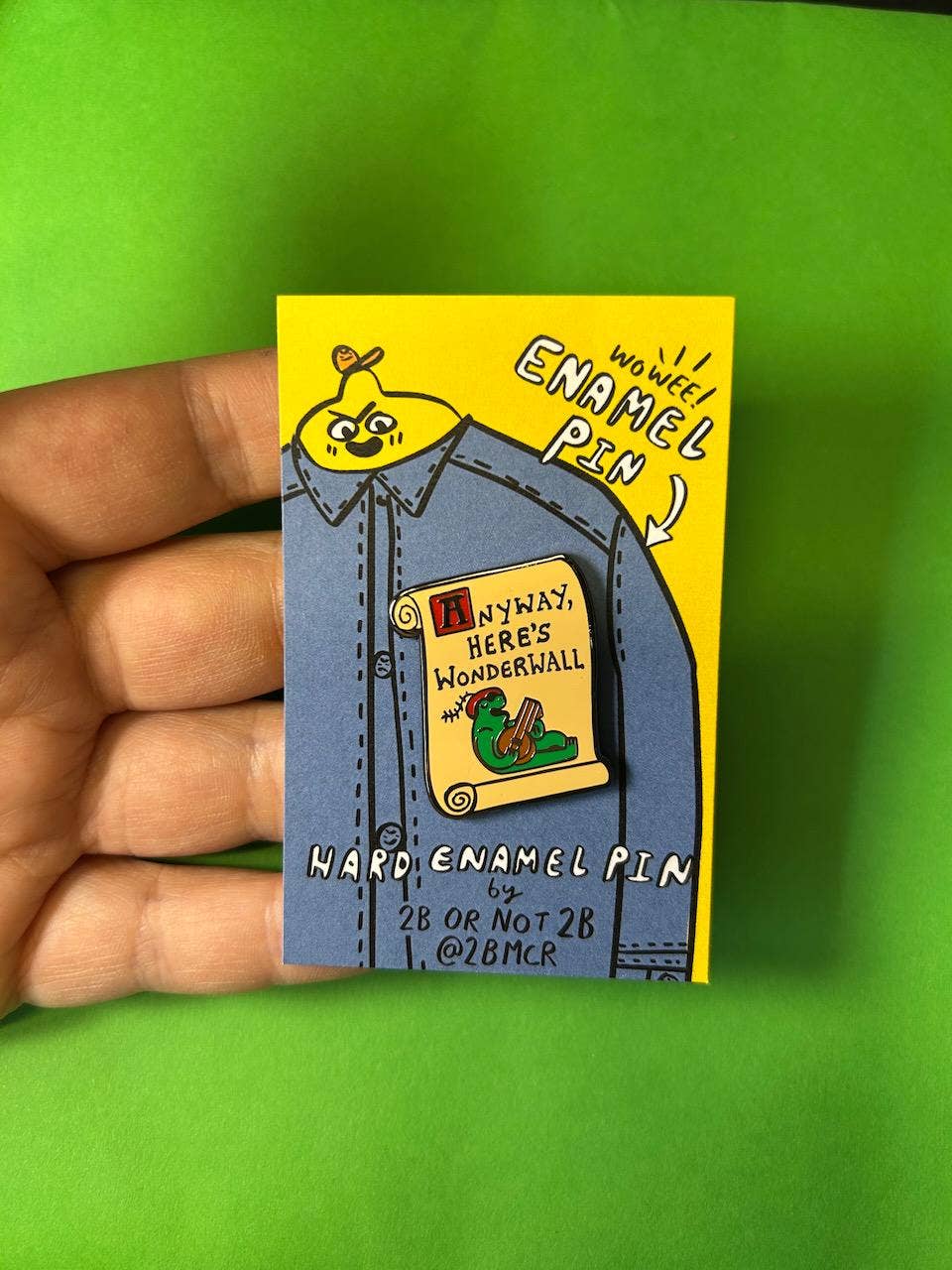 2B Or Not 2B - Wholesale Lapel Pin/Button - Wonderwall Frog Lute Jester Enamel Pin0