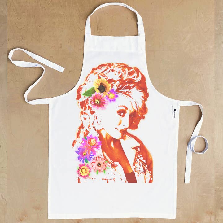 Dolly cotton apron for wholesale by katzpajamas