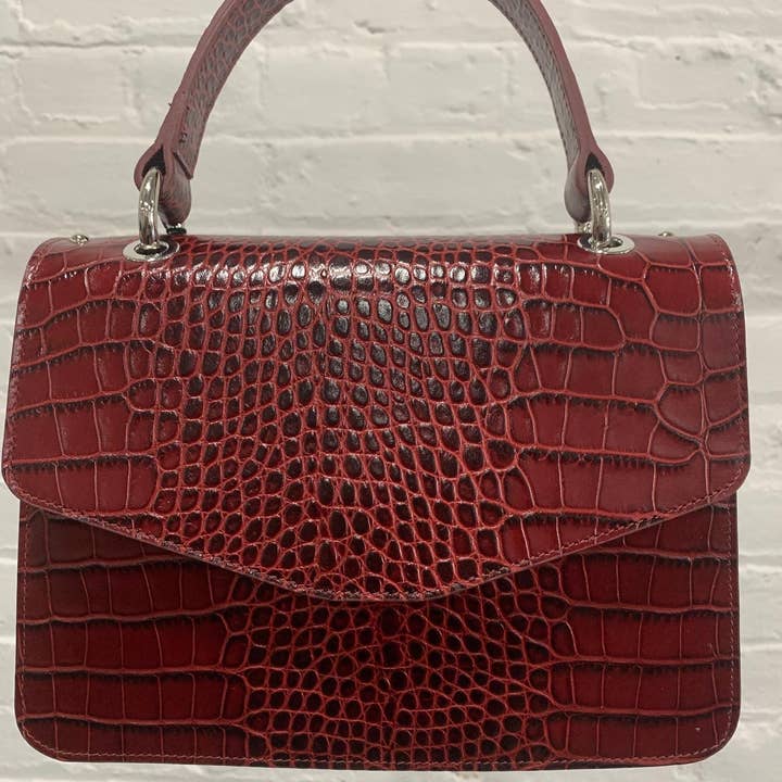 Petit sac à main structuré Berge x IDPearl Terra pour la vente par idPearl Showroom