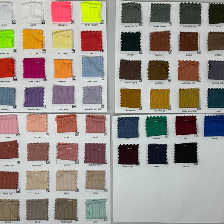 8x3 Yummy Brushed Rib Knit Solid Fabric for wholesale by Express Knit Inc.