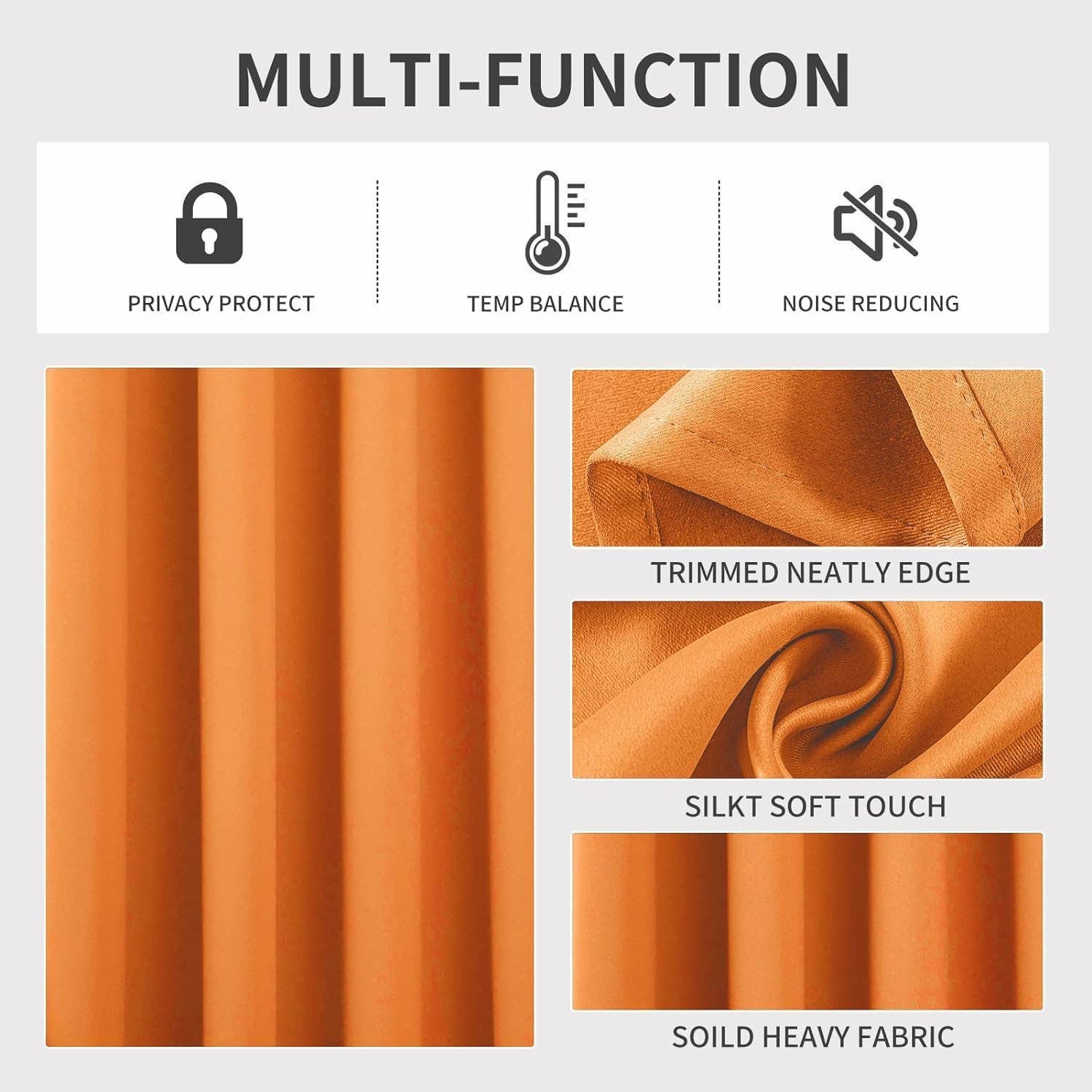 J&V TEXTILES – wholesale Curtain – 2 Pack - 55'' X 84'' Solid Thermal Blackout Panels (19 Colors)35