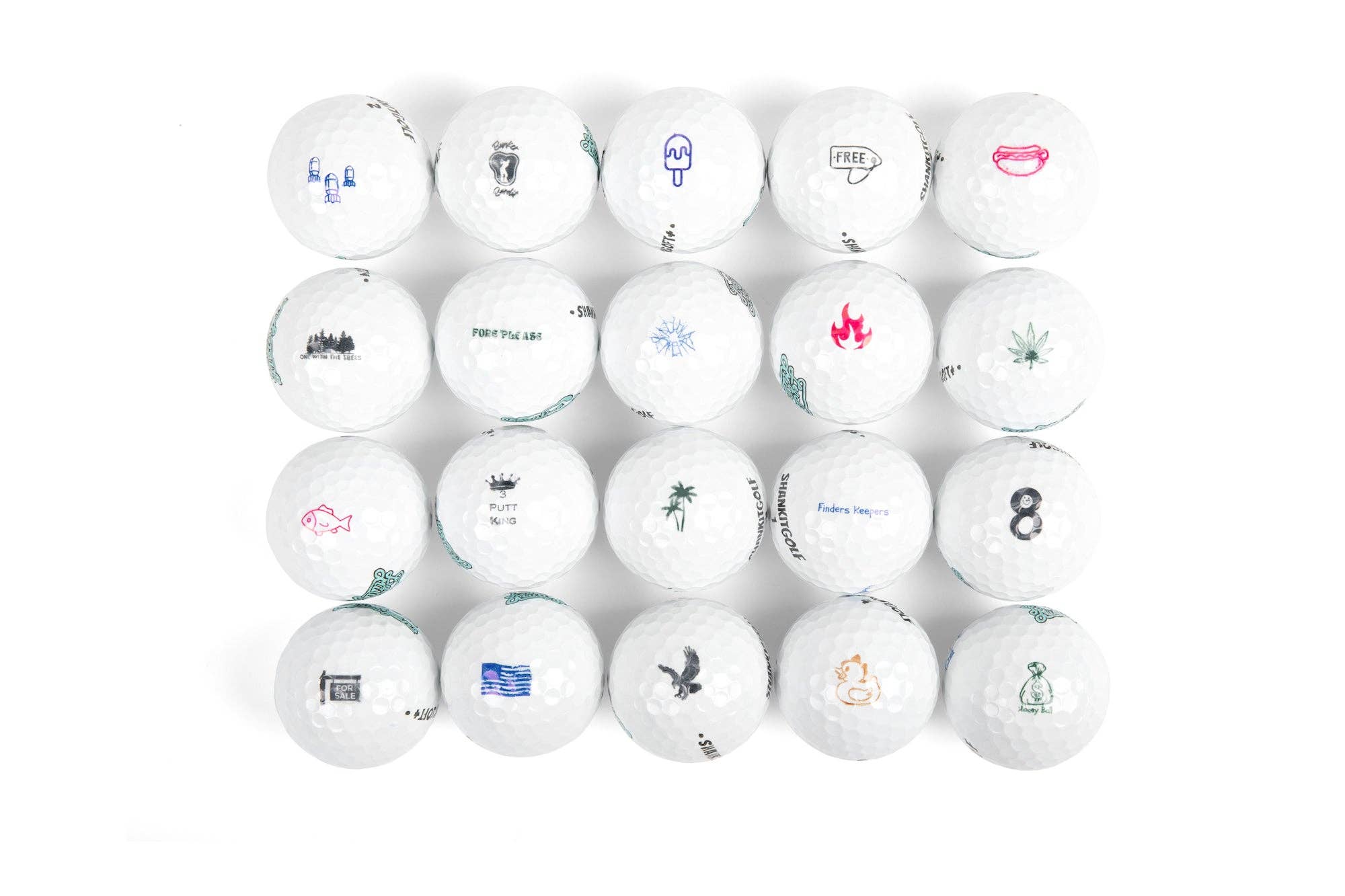 Shank It Golf - Wholesale Sporting Accessories - Shankitgolf Ball Stamps 20+ Designs3