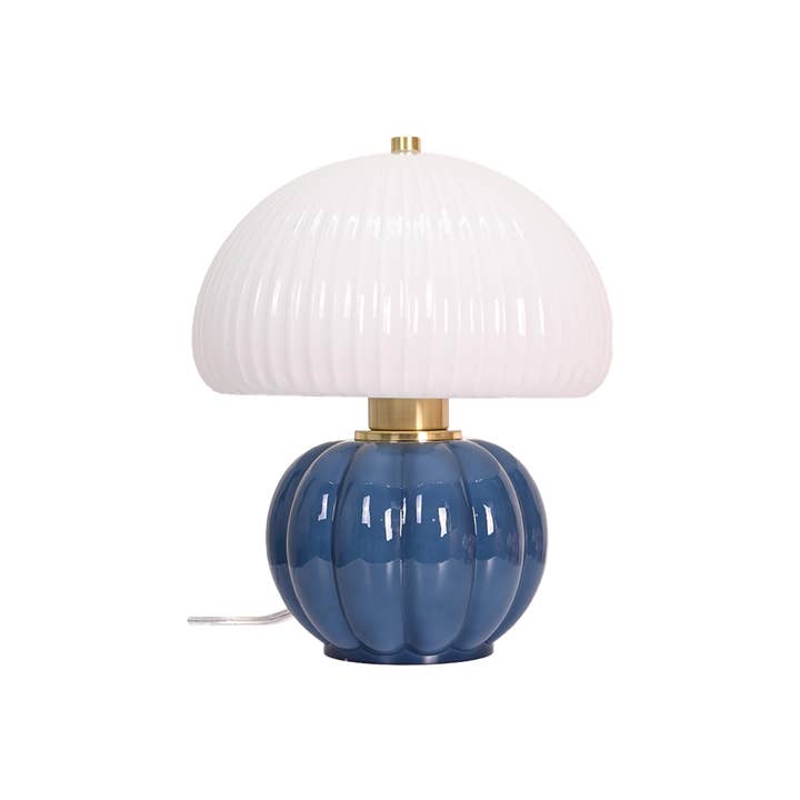Lampe Madeleine bleu D22 H25cm pour la vente par Opjet Paris