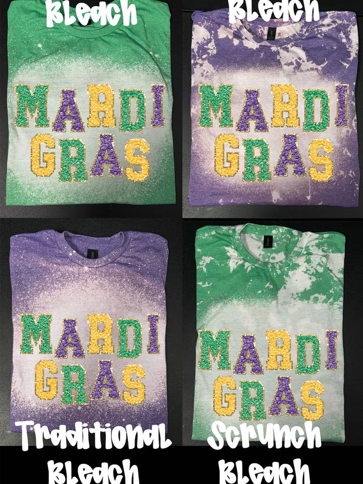 Mardi Gras----Mardi Gras Faux Chenille por atacado de Southern Charm Boutique