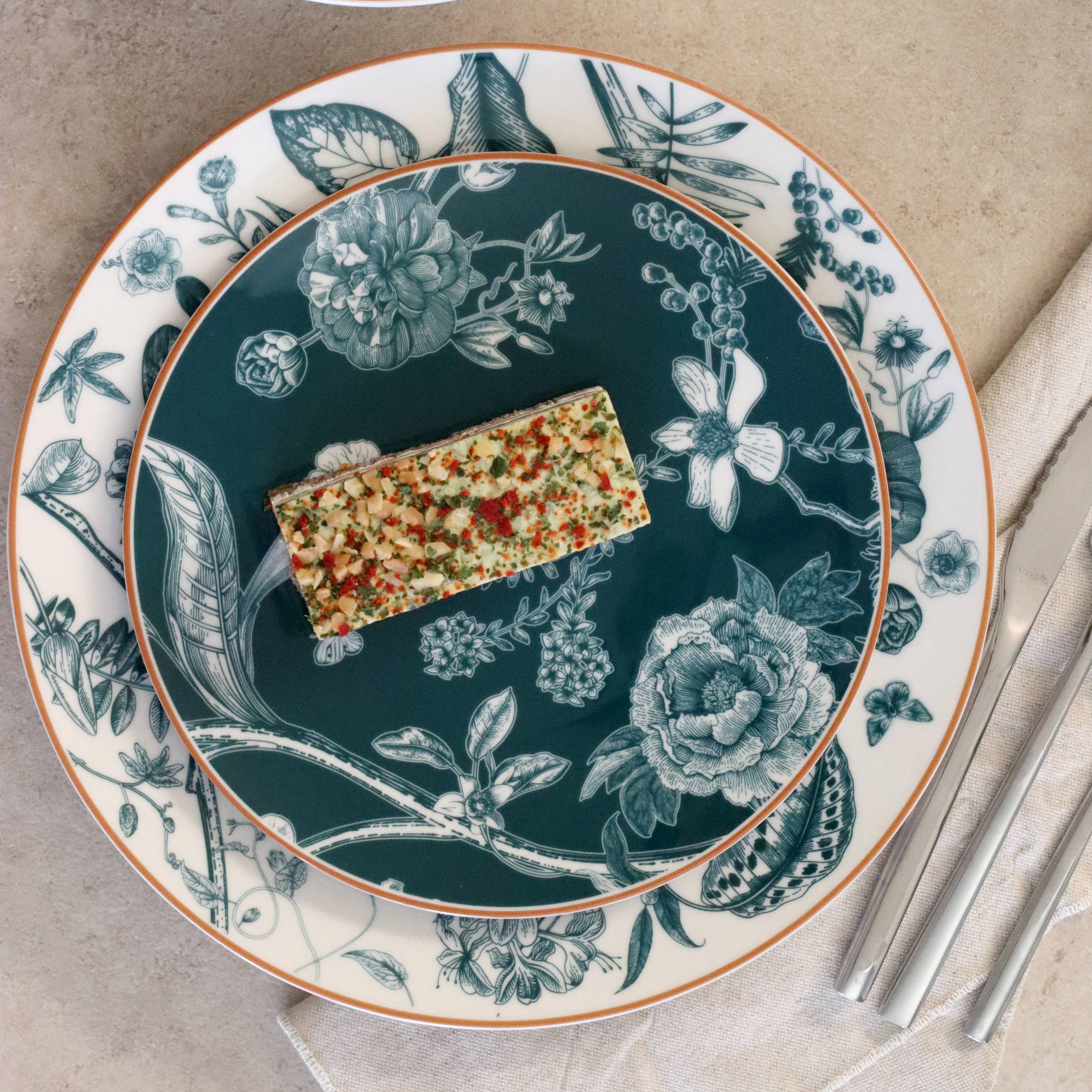 Novastyl - Wholesale Dinner Plate - Botanic dessert plate 20cm in porcelain2