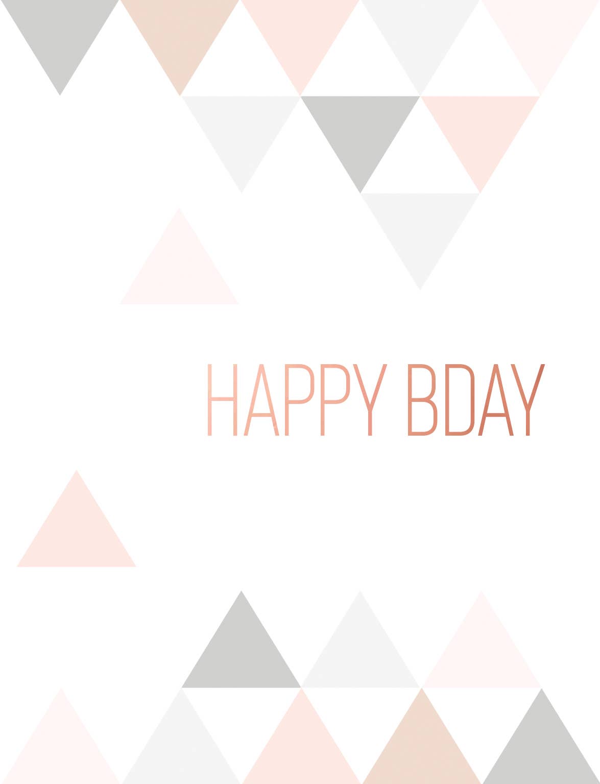 From Me To You - Wholesale Birthday Card - Happy Birthday Triangles Birthday Card0