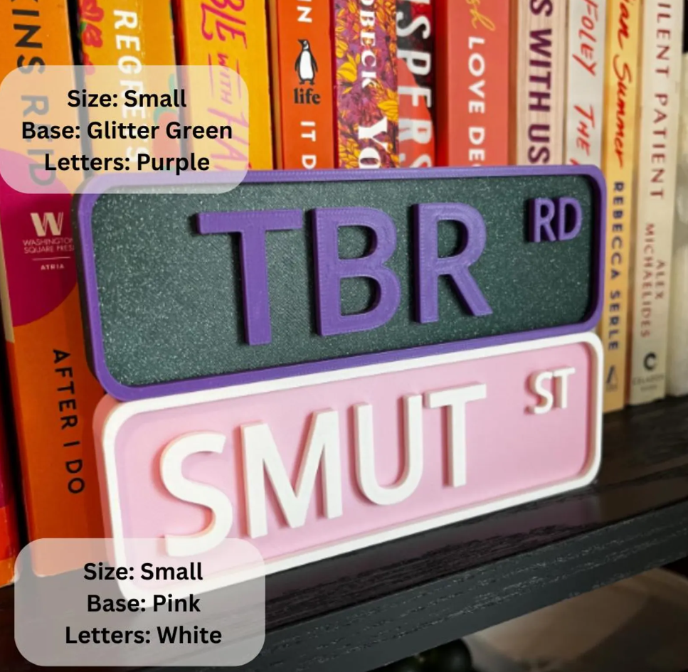 The Printed Maniac - Wholesale Bord/bordje - Aanpasbaar Boekenplank Straatbord: Kies Kleuren & Formaat3