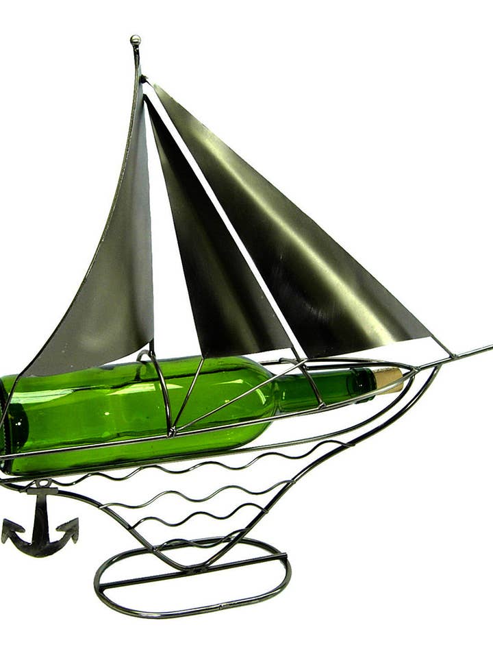 18 x 17 Sailboat Bottle Holder for wholesale by Three Star IM/EX Inc.