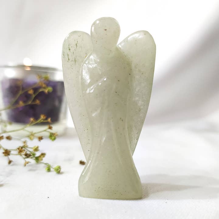 Ángeles de Piedras Preciosas | Aventurina Verde | Ángeles de Bolsillo de Cristal para venta al por mayor de Soothing Crystals