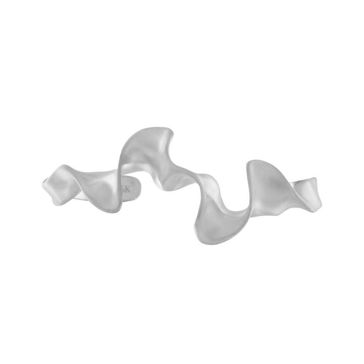 Courage Waterproof Brushed Braided Cuff Bracelet Silver Plating for wholesale by Dansk Copenhagen