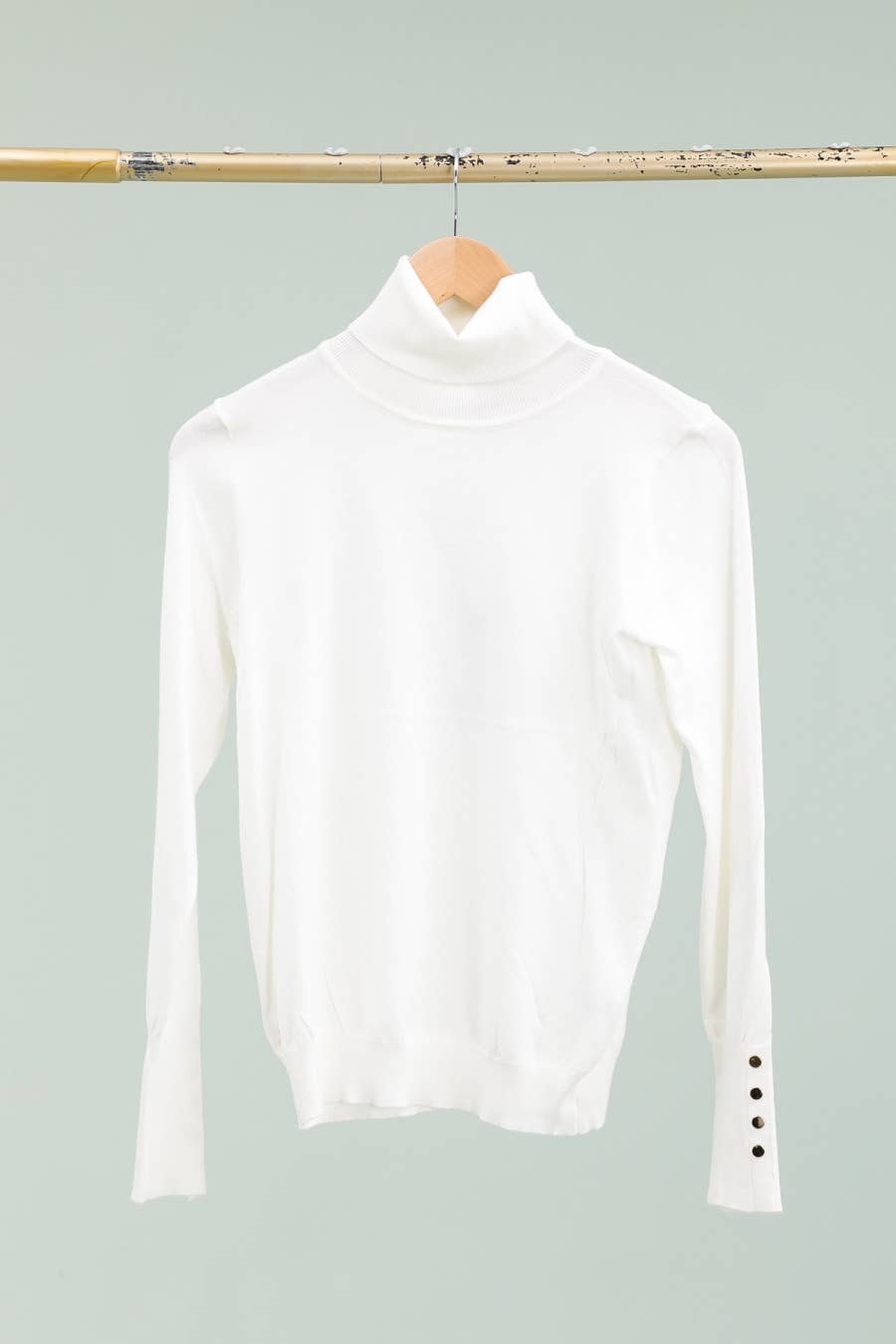 DIX-ONZE - Wholesale Knit Sweater - Women's - Basic Turtleneck Sweater – The Warm Essential with Button Details12